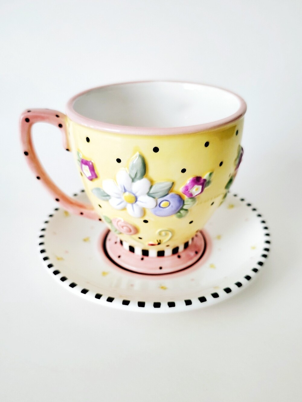 Vintage 1990's Mary Engelbreit ("ME") Tea Cup and Saucer